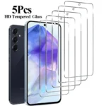 HD Tempered Glass for Samsung Galaxy S26–S21 & A55/A54/A35 – Clear Screen Protector