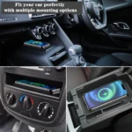 15W Fast Wireless Car Charger Mount for iPhone 16–12 & Samsung Galaxy S24/S23 – Silicone Anti-Slip Charging Stand - Image 6