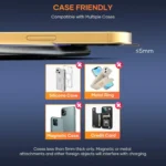 30W Fast Wireless Charger Stand with LED for iPhone, Samsung & Xiaomi - Image 4