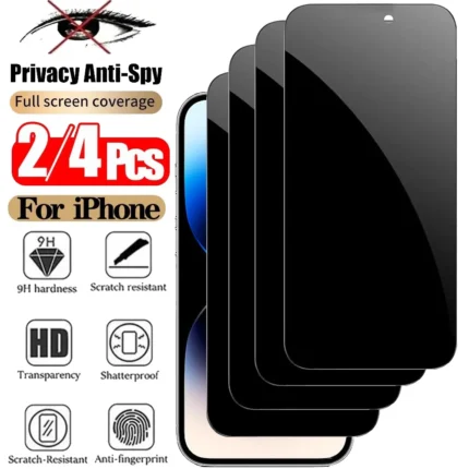 Anti-Spy Privacy Tempered Glass for iPhone 17 Pro/Pro Max & 16–11 Series