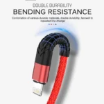 3A USB Fast Charge Cable for iPhone & iPad – Data Sync (1–3m) - Image 4