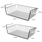 Hot S/L Cupboard Under Storage Iron Cabinet Closet Desk Hanging Mesh Basket Wire Bookcase Shelf Rack Organizer 1Pc - Image 6