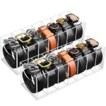 3/5/7 Grid Belt Organizer Boxes,Acrylic Belt Storage Holder for Closet,Display Case for Tie,Bow Tie,Belt Storage Rack & Display - Image 2