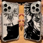 Jujutsu Kaisen Gojo Transparent Case for iPhone 16–11 & X Series – Shockproof Cover
