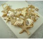 New Fashion Shell Starfish Choker Necklaces Multilayer Pearl Statement Necklaces For Women Beach - Image 3