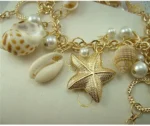 New Fashion Shell Starfish Choker Necklaces Multilayer Pearl Statement Necklaces For Women Beach - Image 4