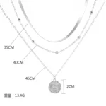 2023 Boho Necklaces & Pendants Vintage Multilayer Choker Necklace Women Fashion Collar Collier Femme Moon Jewelry Accessories - Image 3