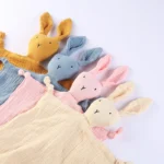 Baby Double Cotton Gauze Blanket Rabbit Muslin Blankets for Babies Muslin Squares Newborn Baby Stuff Sleep Comforter Baby Born - Image 2