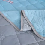 Summer Bed Cooling Blanket Silk Air Conditioner Quilt Is Soft, Breathable, Light, Heat Absorbing, Solid Color Pattern Quilt - Image 6