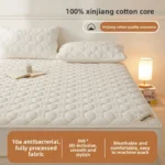 Microfiber Quilted Mattress Protector Antibacterial Anti-mite, Soft Breathable, Fitted Elastic Cover Fits 5-28cm Mattresses - Image 6