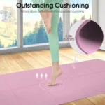 Yoga Mat Pilates Fitness Mat 3/4/6mm Thicknes Non Slip Yoga Cushion Travel Fitness Exercise Pad for Women Home Gym Floor Workout - Image 5