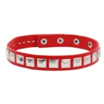 Women Punk PU Leather Square Rivets Choker Collar Necklace Hip Hop Female Girls Party Jewelry 2022 Neck Accessories - Image 2