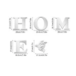HOME Home Logo 3D Mirror Wall Sticker, Entrance Decoration, Home Decoration - Image 6