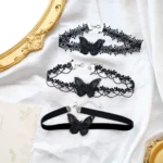 Lady Chokers Leaf Tassel Women Neck Jewelry Accessory Girl Lace Gothic Vintage Sexy Fashion Velvet Rose Beads Flower Necklace - Image 4