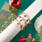 Fashion Santa Claus Snowman Star Christmas Tree Pendant Bracelet For Women Adjustable Christmas Bracelet Charm Party Jewelry - Image 3