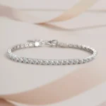 925 Sterling Silver 4.4 Carat Moissanite Adjustable Tennis Bracelet Fashion Temperament Design Light Luxury Ladies - Image 5