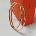 Senlissi 925 Sterling Silver Platinum Plated Hoop Earrings – 3mm, 70–90mm - Image 2