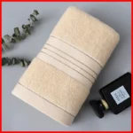 All-cotton Class A Thickened Absorbent Jacquard Polyester-cotton Skin-friendly Face Towel Bath Pure Cotton Towel Adult Towel - Image 3