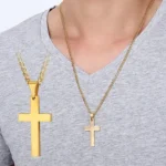 Fashion Stainless Steel Cross Pendant Necklace For Women Men Link Chain Charm Necklace Cool Boys Girls Punk Hip Hop Jewelry Gift - Image 3