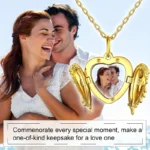 Custom Picture/photo Small Box Pendant Necklace, Personalized Angel Wing Small Box Pendant Men's Women's Necklace Christmas Gift - Image 5