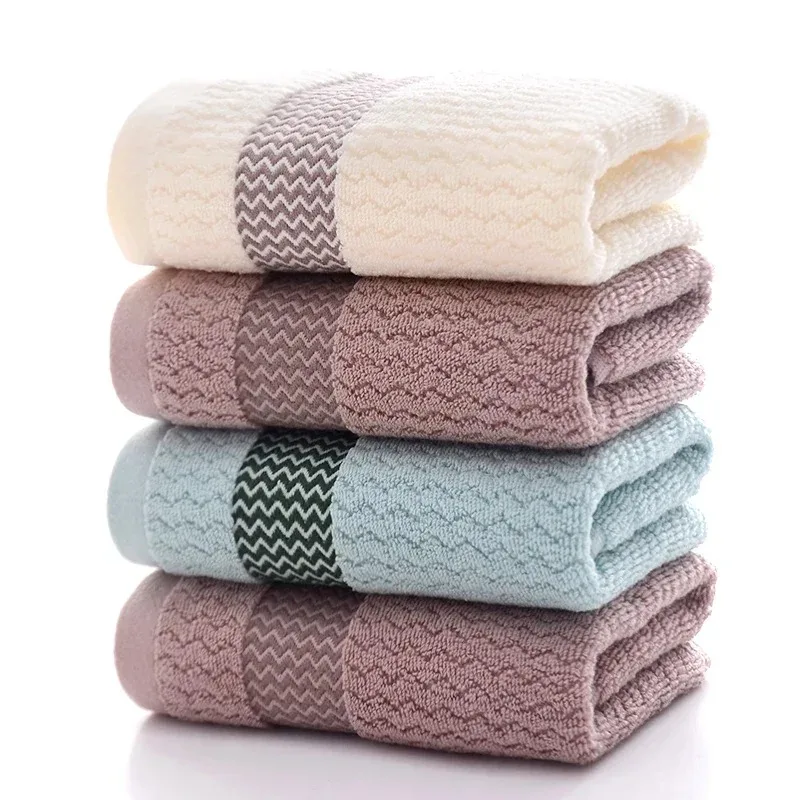 kf-S22e74561c5d341d08c6f1c551be8d157L 2 Towels Thickened Absorbent Towel Pure Cotton Quick Absorbent Soft Quick Dry Thickened Face TowelSize@@See below for Size Descr - Image 1
