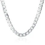 925 Sterling Silver Necklace For Men's women 16/18/20/22/24 Inches Classic 6MM Chain Luxury Jewelry Wedding Christmas Gifts - Image 6