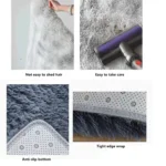 Soft Area Rugs Bedroom Carpet Fluffy Non-slip Tie-Dyed Fuzzy Shag Plush Soft Shaggy Bedside Rug Living Room Carpet - Image 6