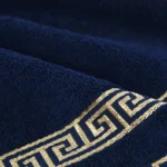 1/4/6pcs Black Cotton Towels 34x74cm 70x140cm Embroidered Hotel Quality Bath Towel for Adults Christmas Gift Thicken Face Towels - Image 4