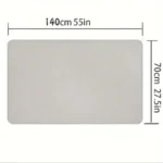 3PCS Large Bath Towels Set Grey Adult Coral Velvet Bathroom Absorbent Soft Quick Dry White Bathing Towel 70X140 Beachtowel Black - Image 2