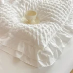 3pcs Korean lace Bedding set seersucker Duvet Cover Set (1*Duvet Cover + 2*Pillowcase, Without Core)for bedroom guest room - Image 6