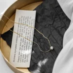 Ultra-simple Stainless Steel Golden Wire Chain Advanced Sense Inlaid Necklace Women's Clavicle Chain Niche Luxury Does Not Fade - Image 3