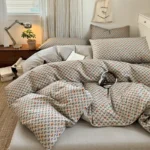 100% Cotton Duvet Cover Set with 2 Pillowcases - Soft & Breathable Bedding Set 3Pieces, Hypoallergenic, Easy Care, 16 Sizes - Image 2