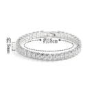 SAIYE Solid 18K 14K Gold Moissanite Tennis Bracelet for Women D VVS1 Round 925 Sterling Silver Luxury Bracelet for Engagement - Image 5