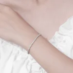 Factory Price Unisex Hip Hop Moissanite Tennis Chain for Women S925 Sterling Silver Gold Man Bracelet Hiphop Jewelry - Image 6