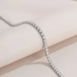 925 Sterling Silver 4.4 Carat Moissanite Adjustable Tennis Bracelet Fashion Temperament Design Light Luxury Ladies - Image 2