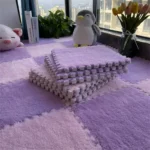 30*30CM Soft Plush Children Kids Rug Play Mat Puzzle Carpet Warm Playmat Interlocking Exercise Tiles Floor Carpet Decoration Mat - Image 6
