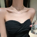 Popular Sparkling Necklace For Women Clavicle Chain Choker Fashion Jewelry Wedding Party Birthday Gift - Image 3