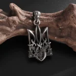 Retro Neptune Poseidon Trident Necklace Ukraine National Emblem Pendant Men's Fashion Cool Trendy Jewelry Accessories