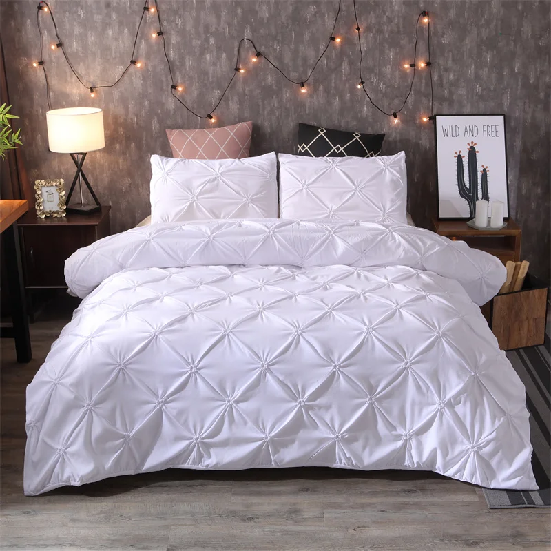 kf-S5db80608b14f4b9e97e995d140bfd090L Queen Comfort Set 3Pieces, Gray Bed in a Bag Comforter Set for Bedroom, Beddding Sets without Comforter, Duvet cover&Pillowcases - Image 1
