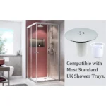 Shower Drain Cover Tray Waste Trap Plug Hole Cover Replacement Chromate Treatment Fast Flow - Image 5