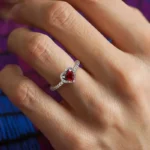 Gorgeous Zircon Shiny Love Heart Ring for Women Engagement Wedding Real 925 Sterling Silver Luxury High Quality Fine Jewelry - Image 5