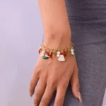 Fashion Santa Claus Snowman Star Christmas Tree Pendant Bracelet For Women Adjustable Christmas Bracelet Charm Party Jewelry - Image 4
