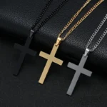 Fashion Stainless Steel Cross Pendant Necklace For Women Men Link Chain Charm Necklace Cool Boys Girls Punk Hip Hop Jewelry Gift - Image 6