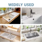 4Pcs Plastic Sink Hole Overflow Cover for Kitchen Bathroom Basin Trim Bath Drain Cap Sink Wash Basin Round Overflow Ring Plug - Image 6