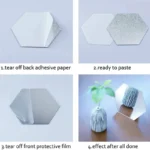 6/12pc Hexagon Mirror Wall Stickers 3D DIY Acrylic Mirror Sticker Self Adhesive Decals Removable Living Room Bathroom Home Decor - Image 4