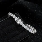 100% S925 Sterling Silver 2-6mm Real Moissanite Tennis Bracelet for Women Wedding Jewelry Christmas Exquisite Gift - Image 2