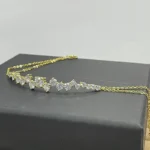 Lnngy Moissanite Bracelet With Certificate 925 Sterling Silver Adjustable Double Chain Bracelets for Women Wedding Jewelry Gift - Image 3