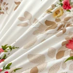 Floral Duvet Cover Set with Zipper Closure - 3 Piece Bedding Set Includes 1 Duvet Cover and 2 Pillowcases - Image 5