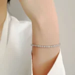 100% S925 Sterling Silver 2-6mm Real Moissanite Tennis Bracelet for Women Wedding Jewelry Christmas Exquisite Gift - Image 6