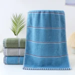 All-cotton Class A Thickened Absorbent Jacquard Polyester-cotton Skin-friendly Face Towel Bath Pure Cotton Towel Adult Towel - Image 5